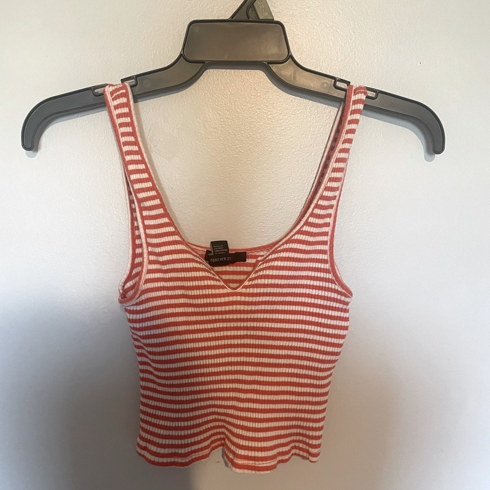 Forever 21 Striped Crop Top
